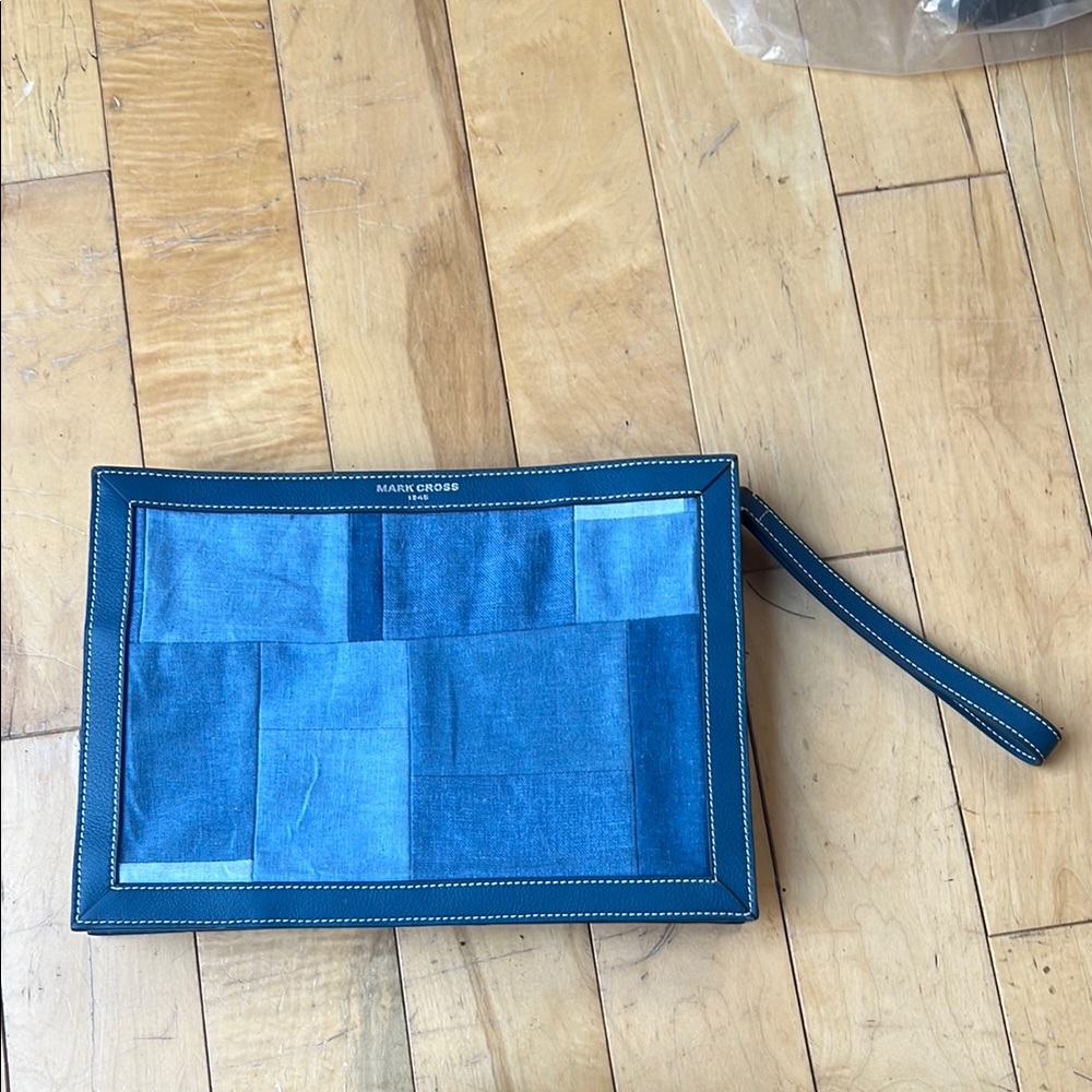 Mark Cross Patchwork Denim Clutch - image 6